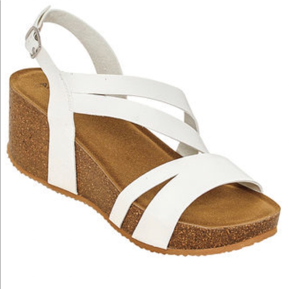 Angel Steps Tali Sandal White - 10